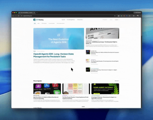 AI PM Briefing — Live preview